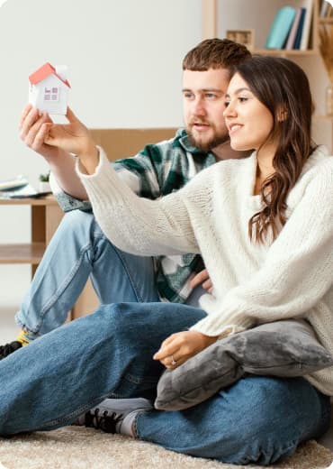 Happy home owners